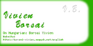 vivien borsai business card